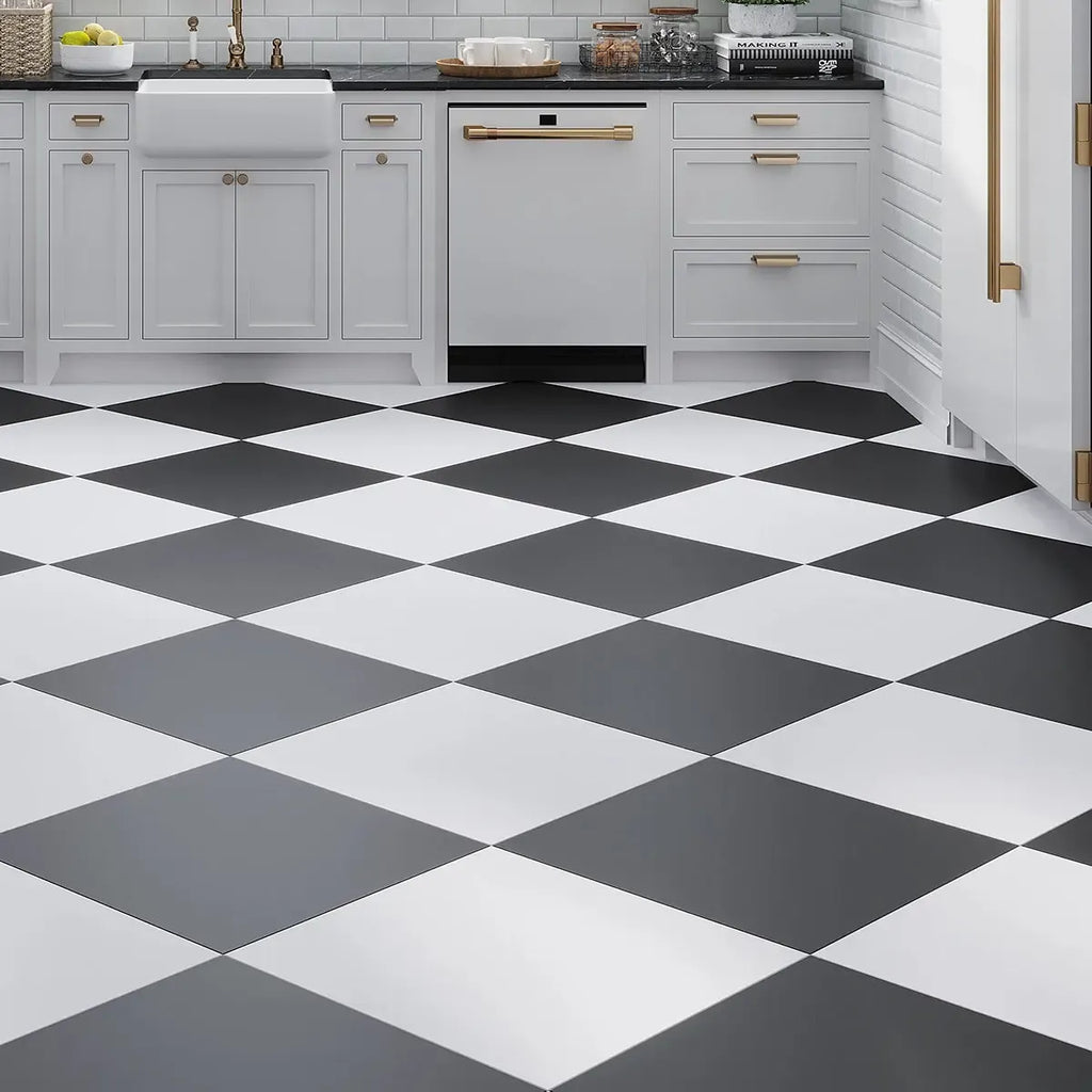 Duality Black 24x24 Large Format Porcelain Tile