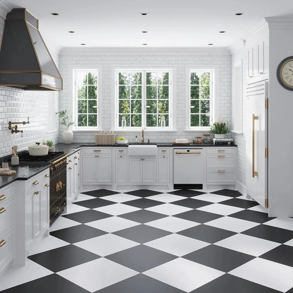 Duality Black 24x24 Large Format Porcelain Tile | Tile Club