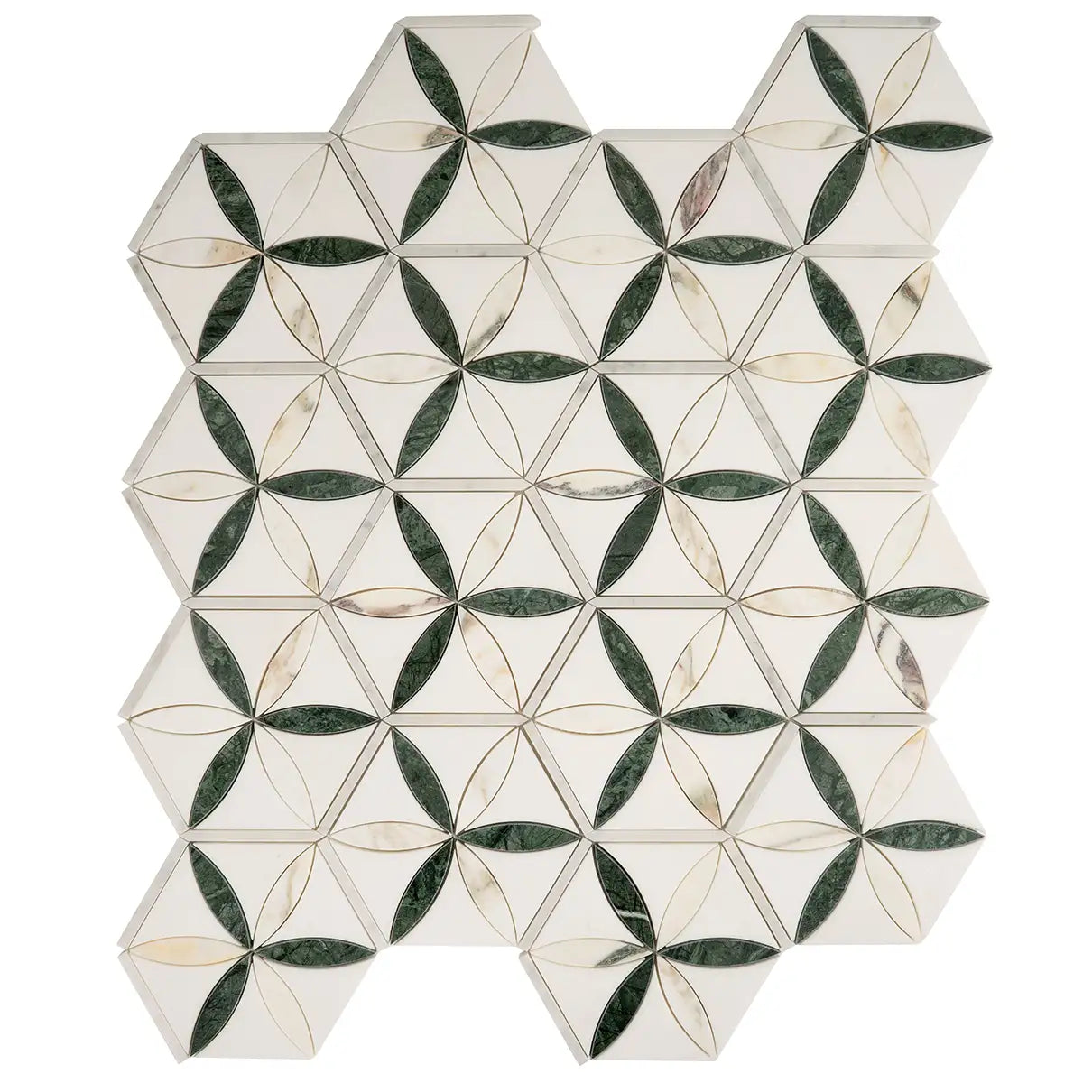 Geometria Marble Star Mosaic Tile | Tile Club