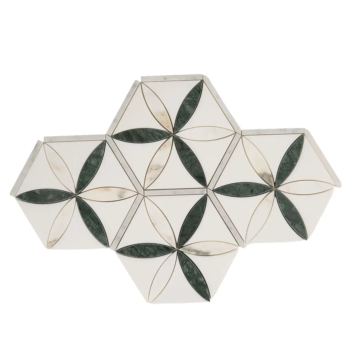 Geometria Marble Star Mosaic Tile | Tile Club