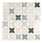 Geometria Marble Multicolor Stars Mosaic Tile