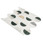 Geometria Marble Eclipse Moon Mosaic Tile | Tile Club