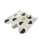 Geometria Marble Eclipse Moon Mosaic Tile | Tile Club