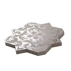 Babylon Grey Star & Cross Etched Marble Mosaic Tile | Tile Club