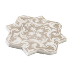 Babylon Antique Star & Cross Etched Marble Mosaic Tile | Tile Club