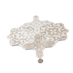 Babylon Antique Star & Cross Etched Marble Mosaic Tile | Tile Club