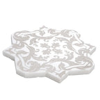 Babylon Antique Star & Cross Etched Marble Mosaic Tile | Tile Club