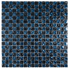 Shimmer Black Glass Mosaic Tile