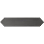 Black ceramic picket tile