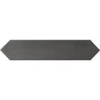 Black ceramic picket tile