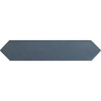 Navy blue ceramic picket tile