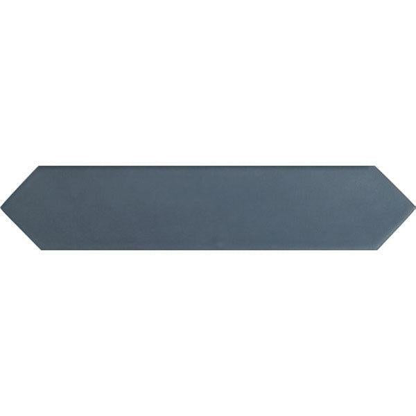Navy blue ceramic picket tile