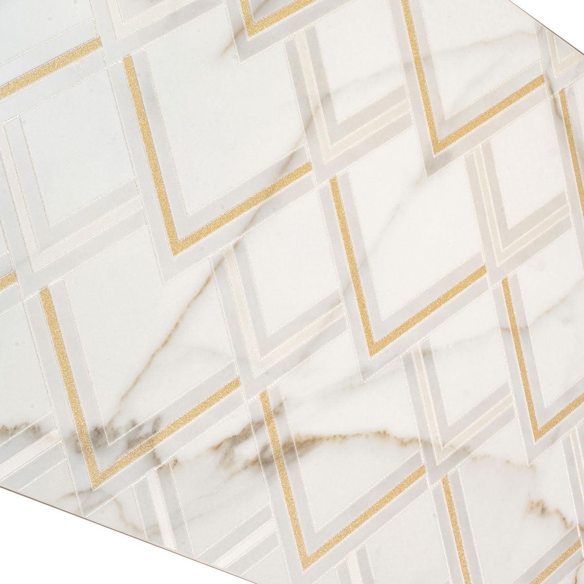 Panorama White Marbled Peak Porcelain Tile 24x48 | Tile Club