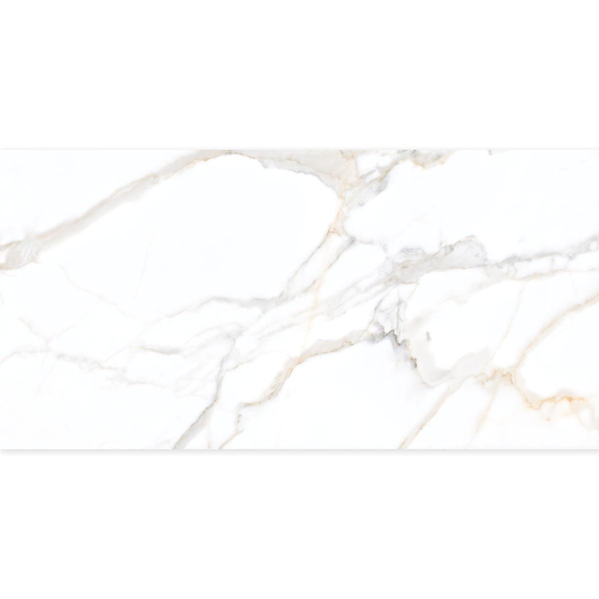 Panorama Gold Marbled Porcelain Tile 24x48