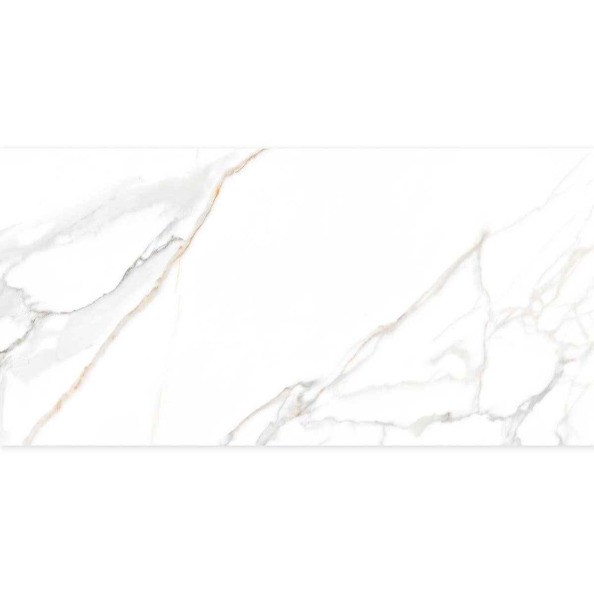 Panorama Gold Marbled Porcelain Tile 24x48
