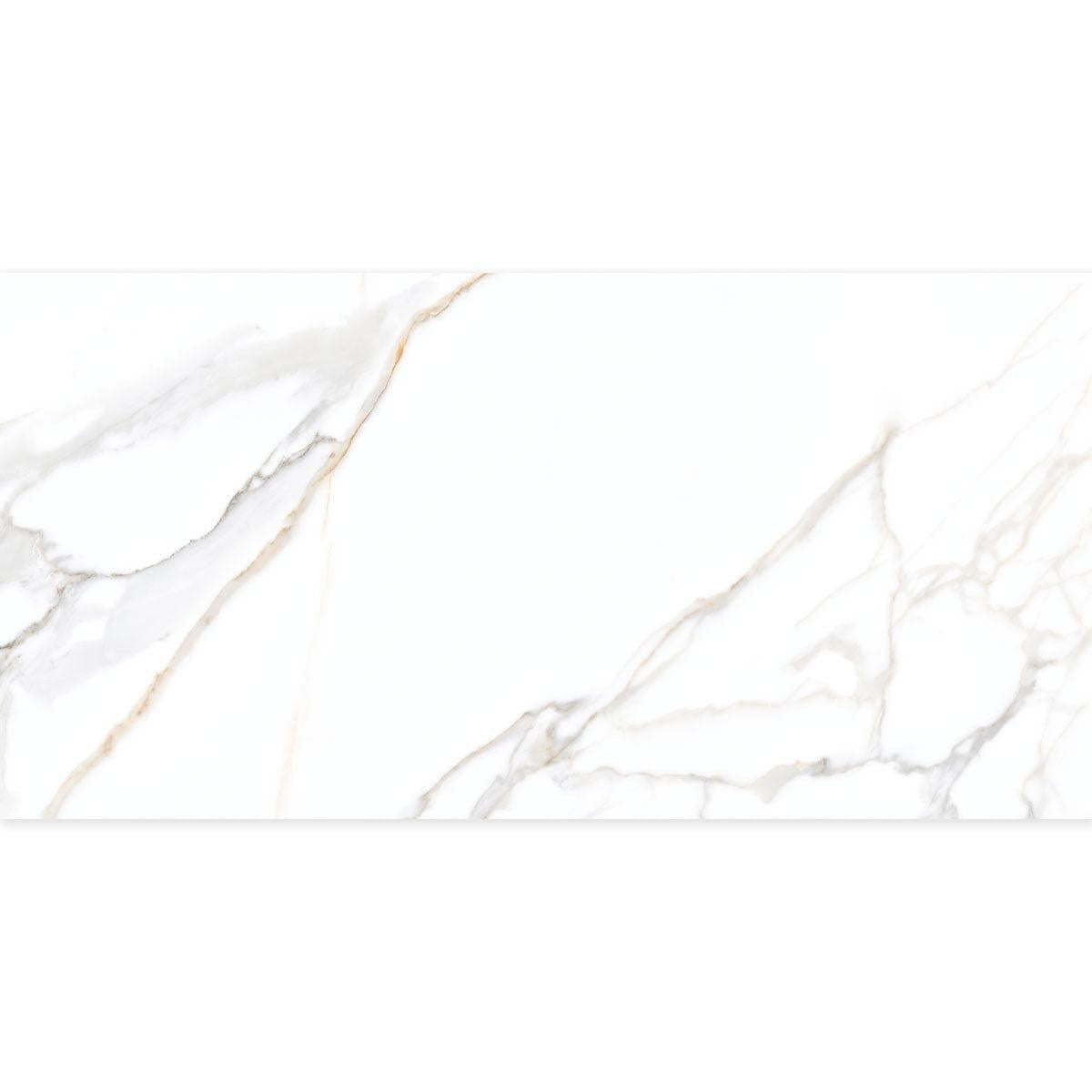 Panorama Gold Marbled Porcelain Tile 24x48 | Tile Club