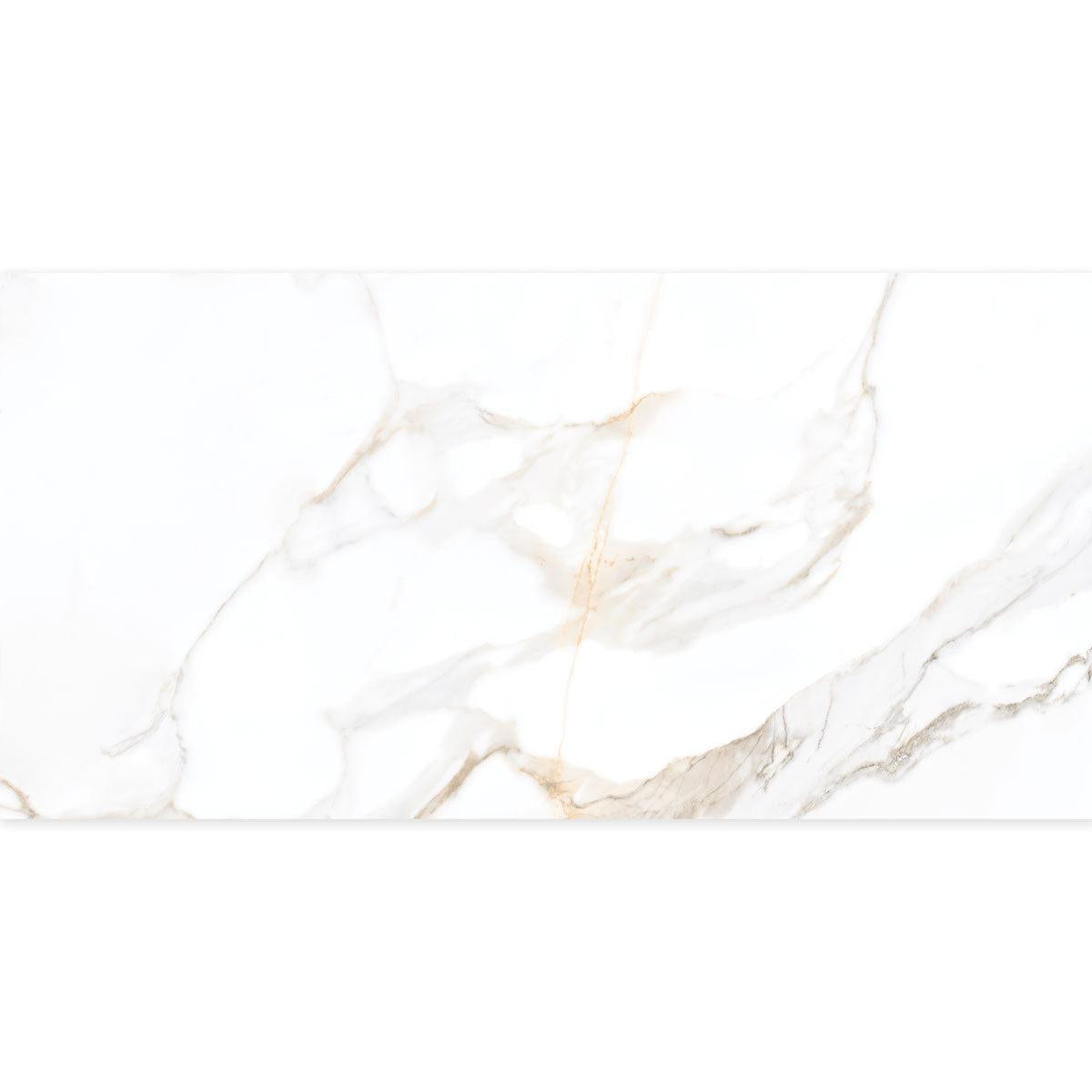Panorama Gold Marbled Porcelain Tile 24x48