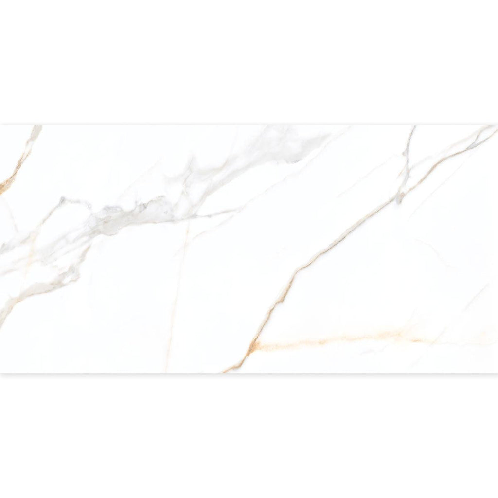 Panorama Gold Marbled Porcelain Tile 24x48 | Tile Club