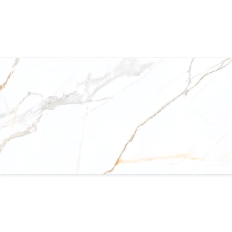 Panorama Gold Marbled Porcelain Tile 24x48 | Tile Club