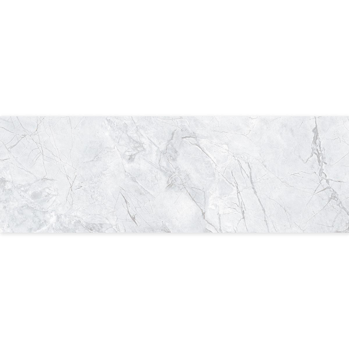 Panorama Gray Marbled Ceramic Tile 16x48