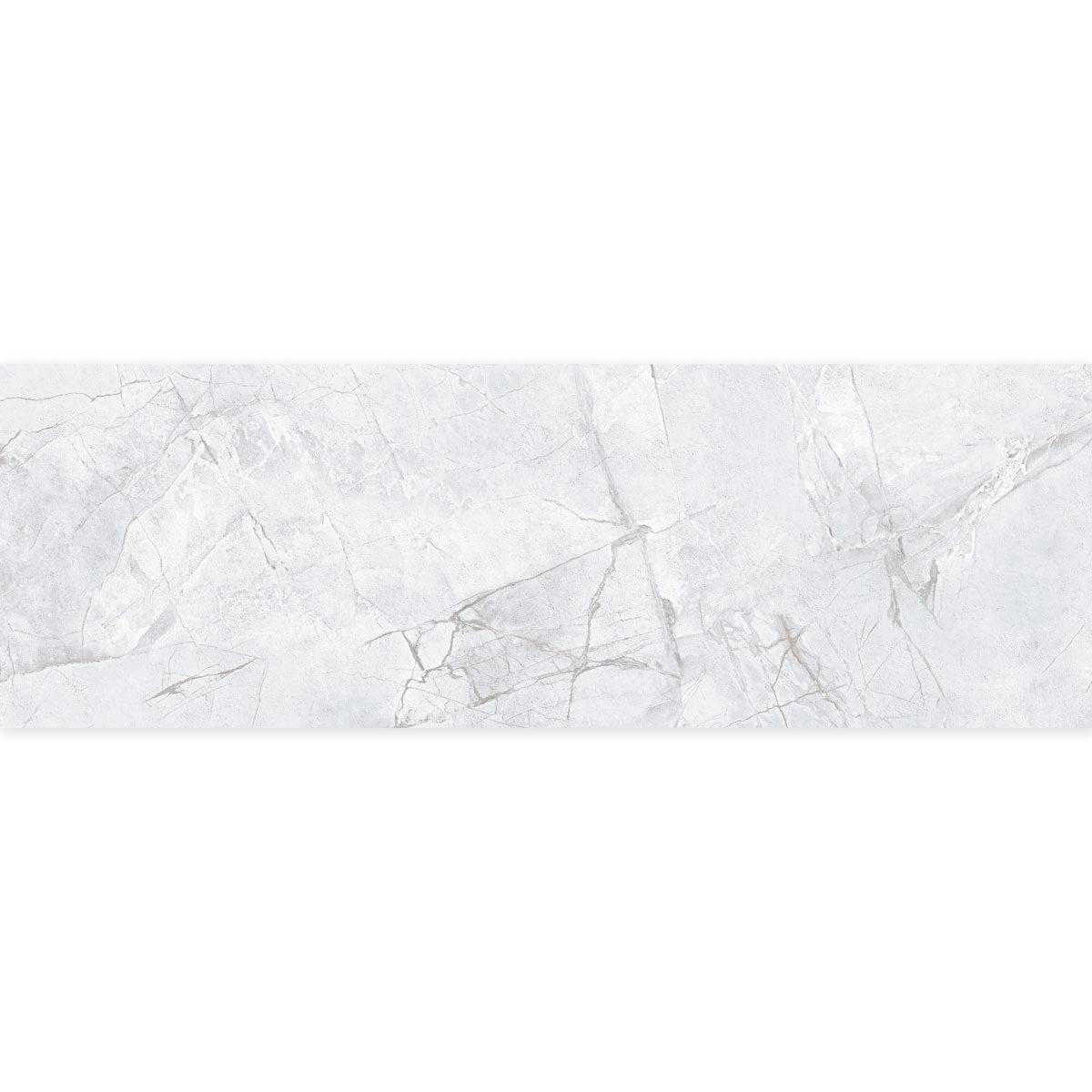 Panorama Gray Marbled Ceramic Tile 16x48