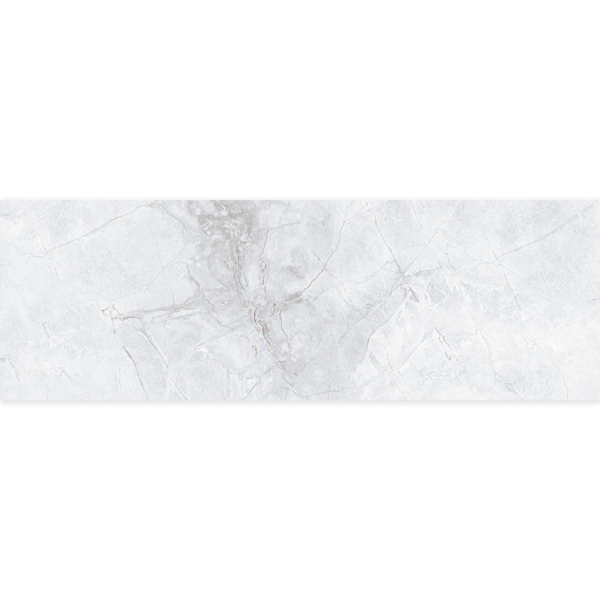 Panorama Gray Marbled Ceramic Tile 16x48