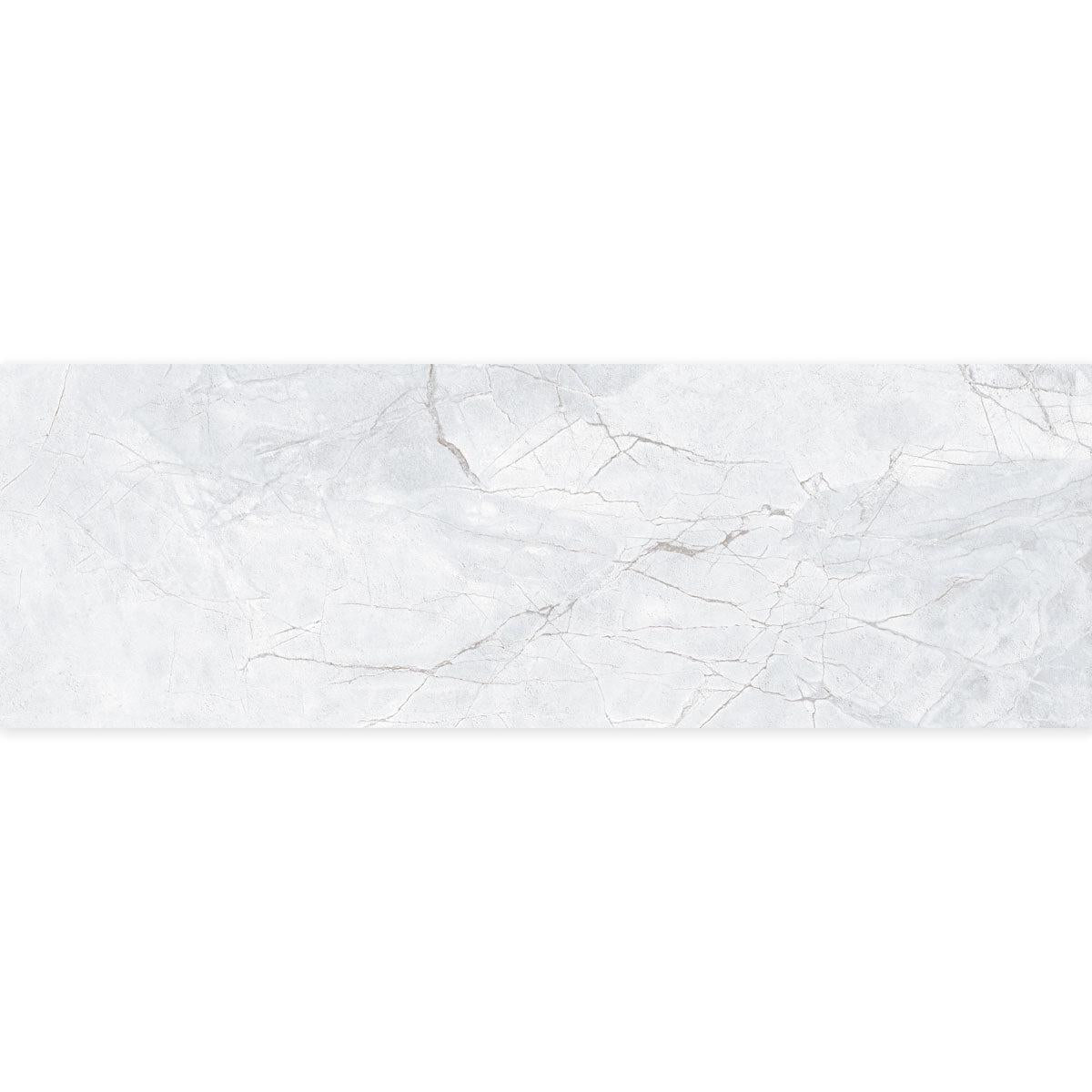 Panorama Gray Marbled Ceramic Tile 16x48