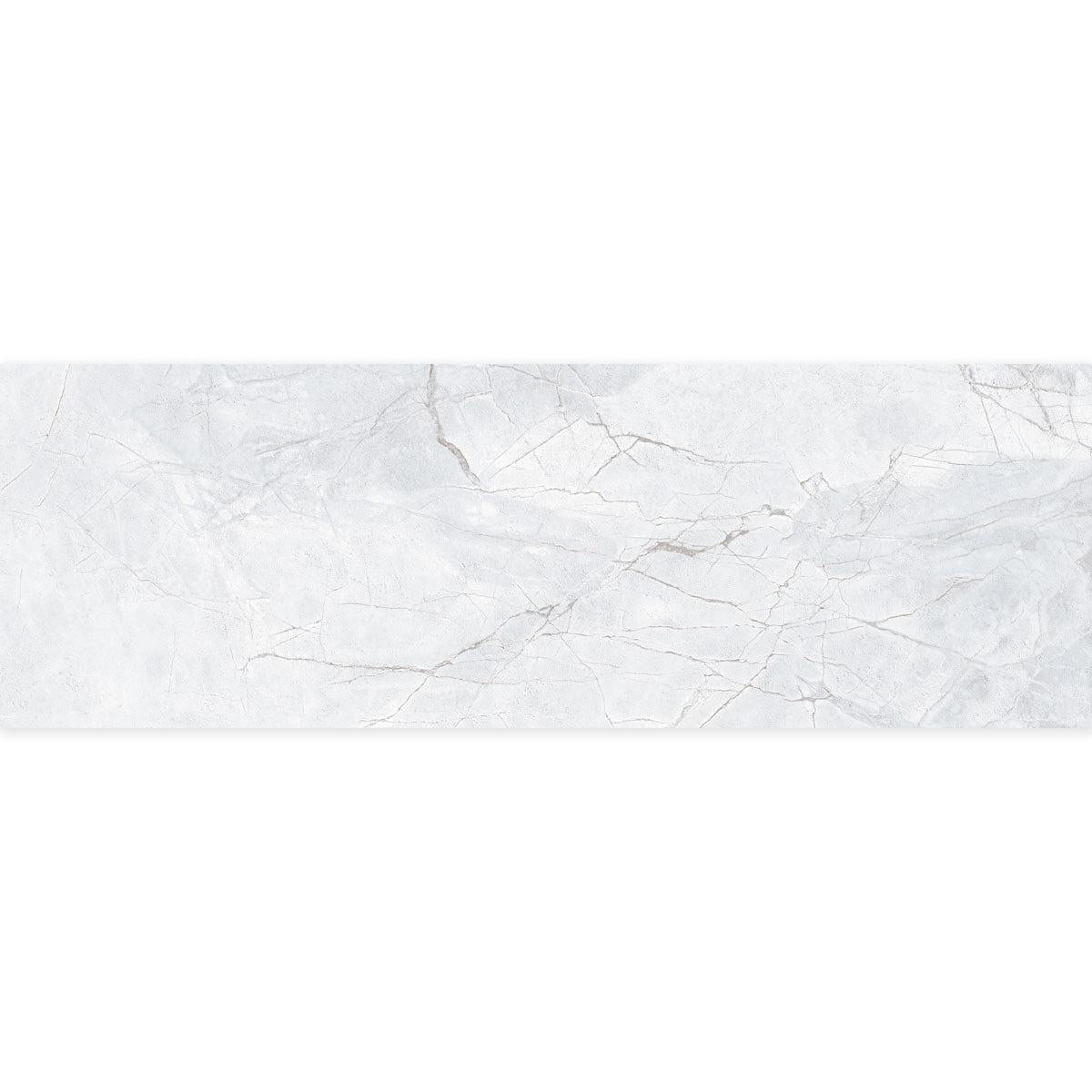 Panorama Gray Marbled Ceramic Tile 16x48 | Tile Club