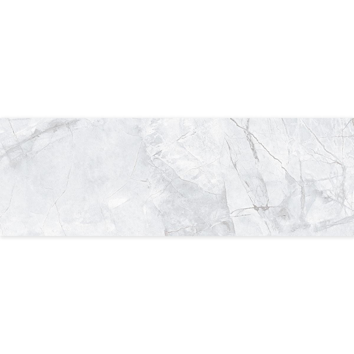 Panorama Gray Marbled Ceramic Tile 16x48