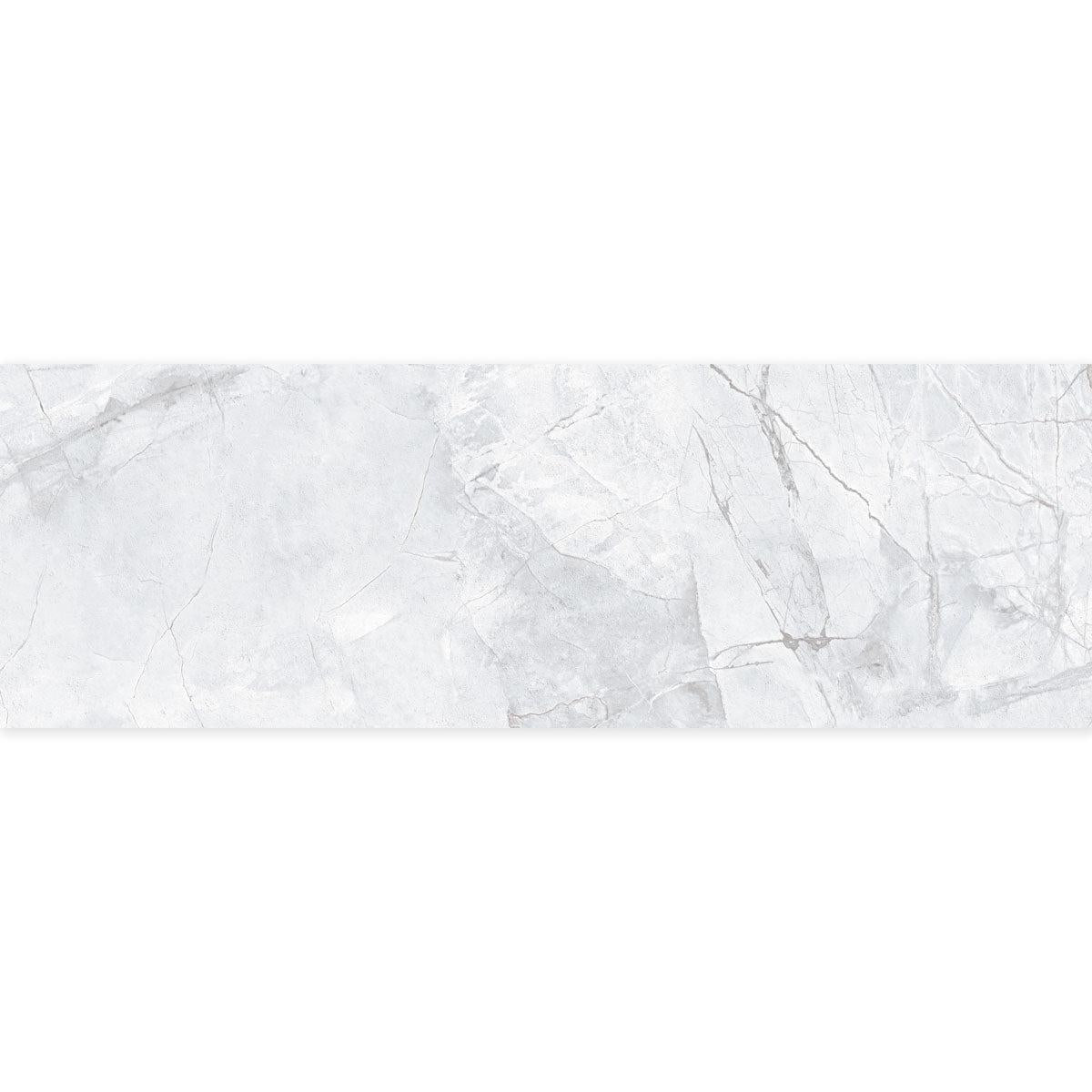 Panorama Gray Marbled Ceramic Tile 16x48 | Tile Club