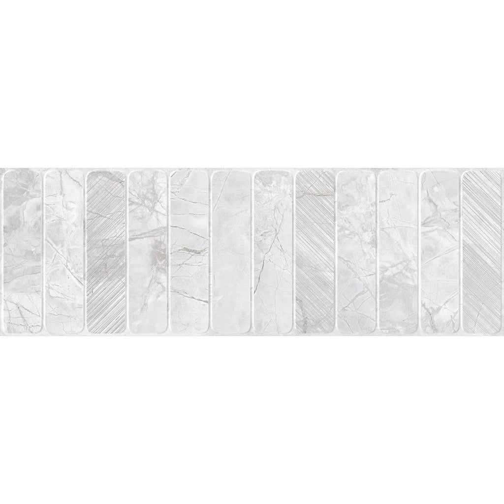 Panorama Gray Marbled Column Ceramic Tile 16x48 | Tile Club