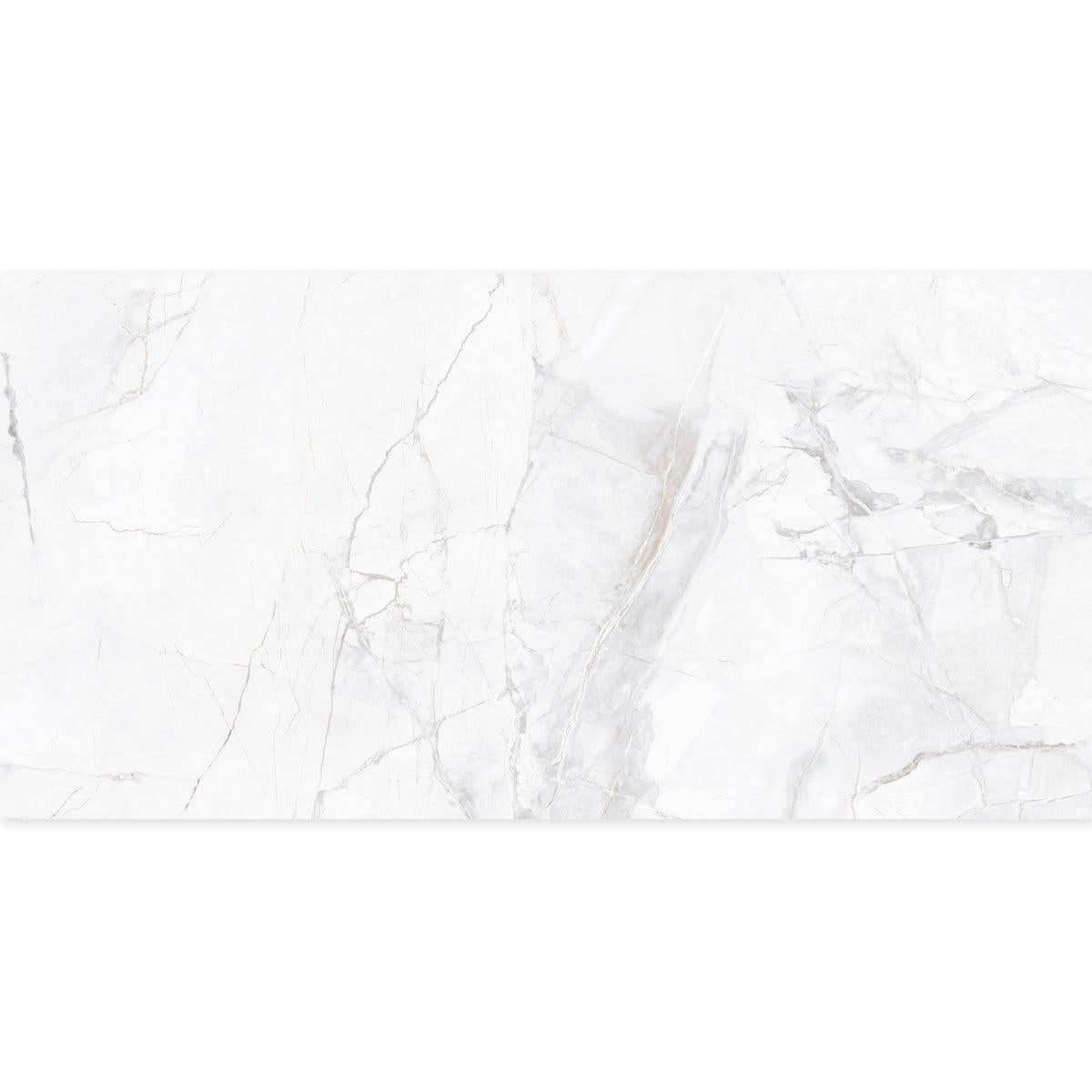 Panorama Gray Marbled Porcelain Tile 24x48 | Tile Club