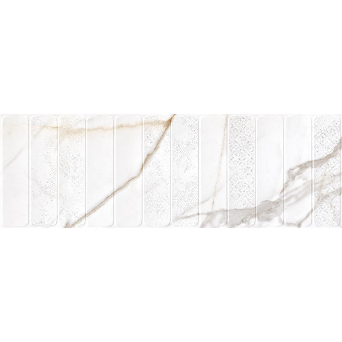 Panorama Gold Marbled Column Ceramic Tile 16x48 | Tile Club