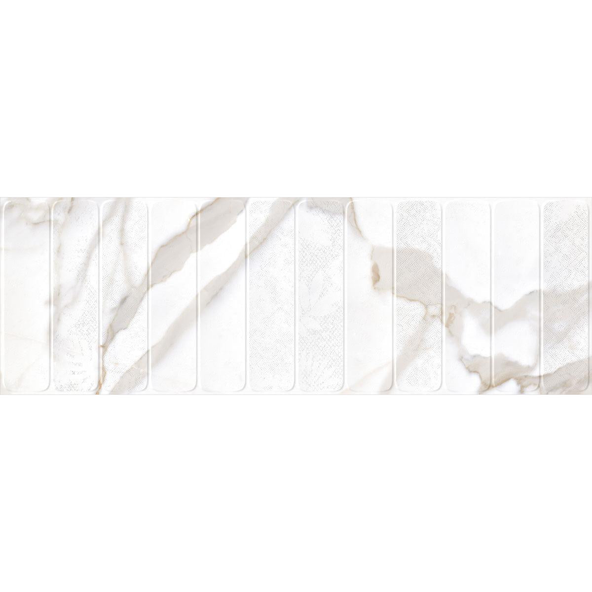 Panorama Gold Marbled Column Ceramic Tile 16x48 | Tile Club