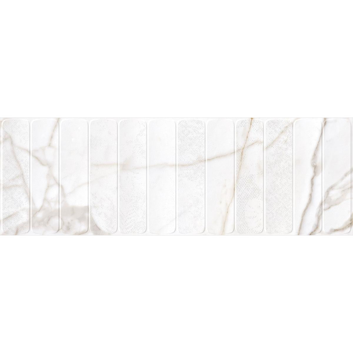 Panorama Gold Marbled Column Ceramic Tile 16x48 | Tile Club