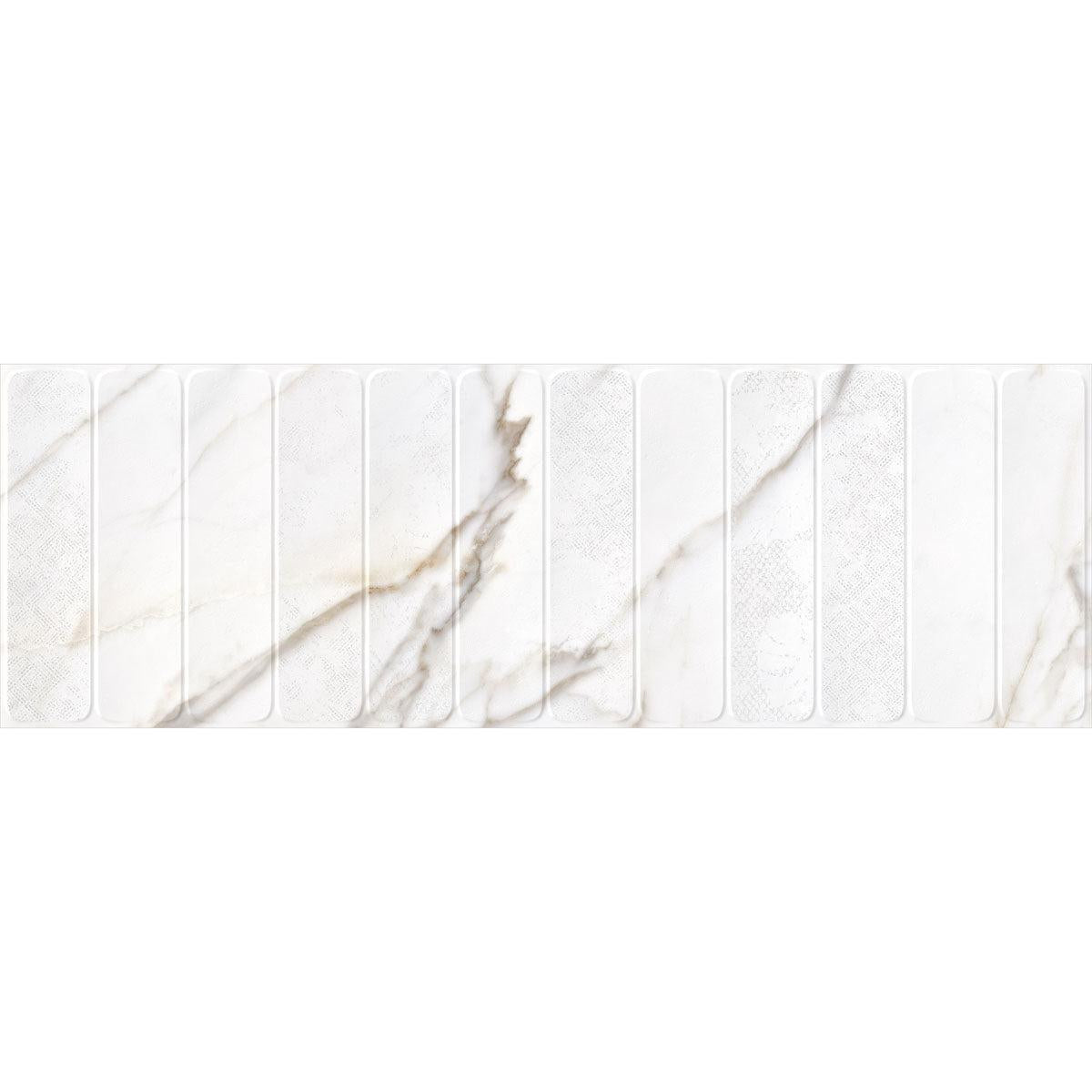 Panorama Gold Marbled Column Ceramic Tile 16x48 | Tile Club