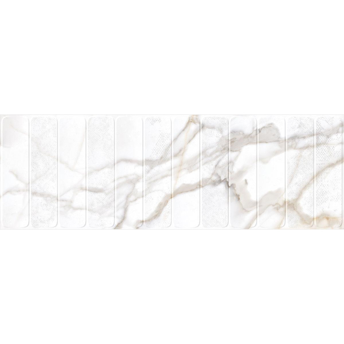Panorama Gold Marbled Column Porcelain Tile 16x48