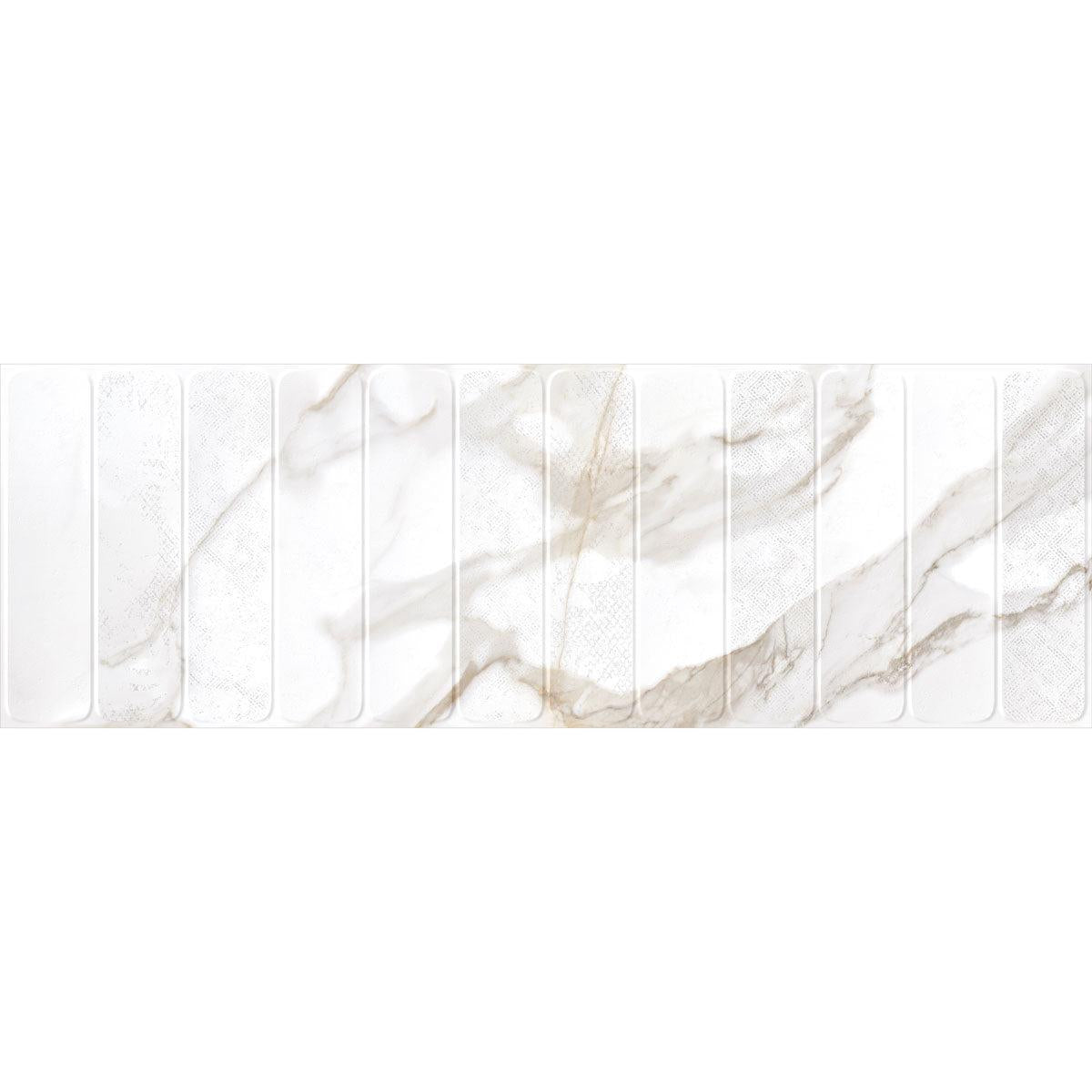 Panorama Gold Marbled Column Porcelain Tile 16x48