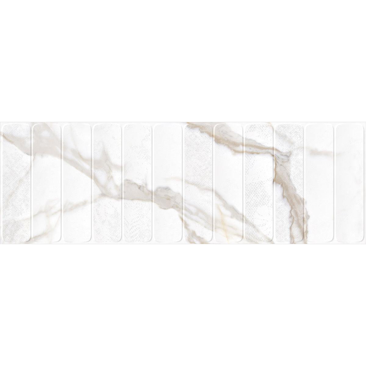 Panorama Gold Marbled Column Porcelain Tile 16x48