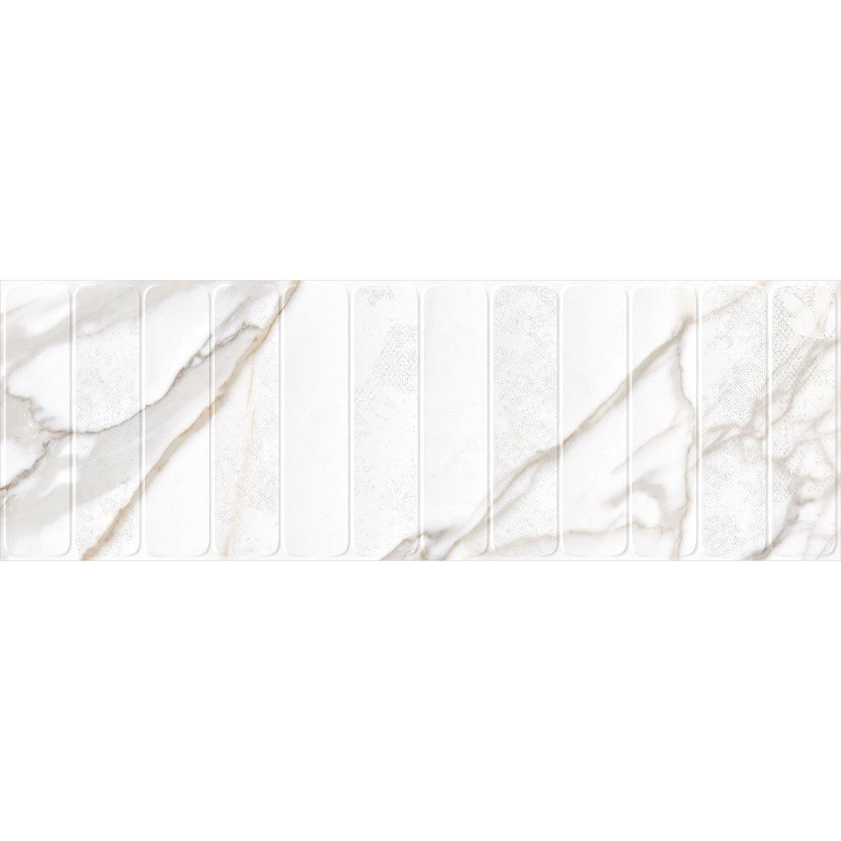 Panorama Gold Marbled Column Ceramic Tile 16x48 | Tile Club