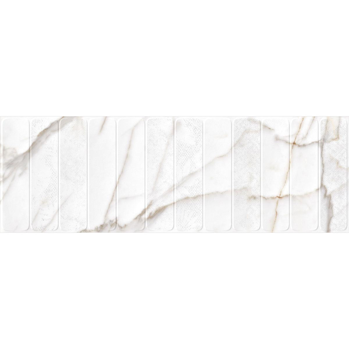 Panorama Gold Marbled Column Porcelain Tile 16x48