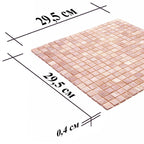 Peach Sunrise Glass Squares Tile | Tile Club