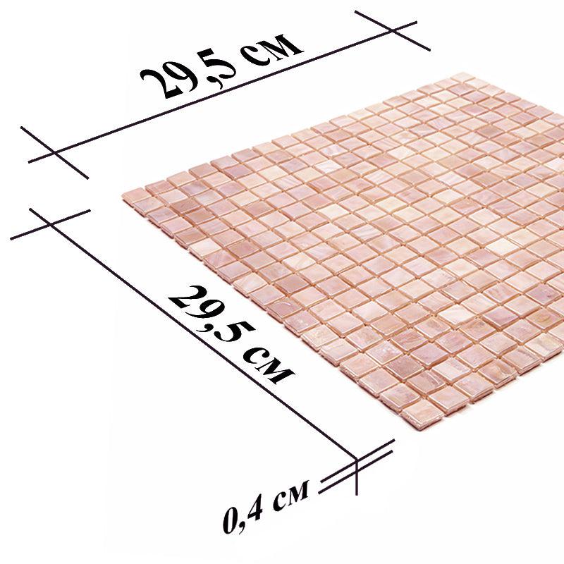 Peach Sunrise Glass Squares Tile | Tile Club