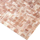 Peaches & Cream Swirls Squares Glass Pool Tile | Tile Club