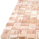 Peaches & Cream Swirls Squares Glass Pool Tile | Tile Club