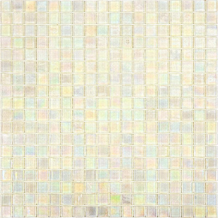 Pearlescent Clear Squares Glass Tile Sample