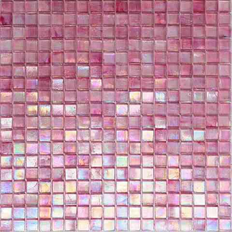 Swirled Rose Squares Glass Tile Sample