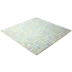 Pearlescent White Squares Glass Pool Tile | Tile Club