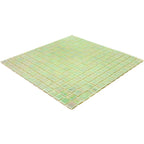 Pearly Pastel Green Squares Glass Pool Tile | Tile Club