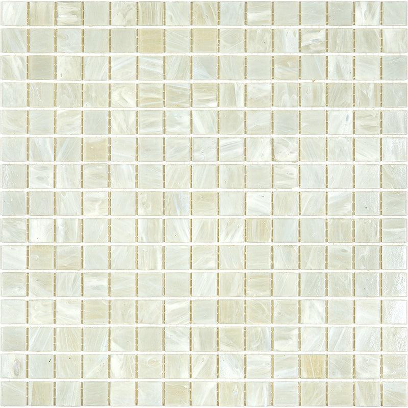 Pearly Waves Glossy Mixed Squares Glass Pool Tile